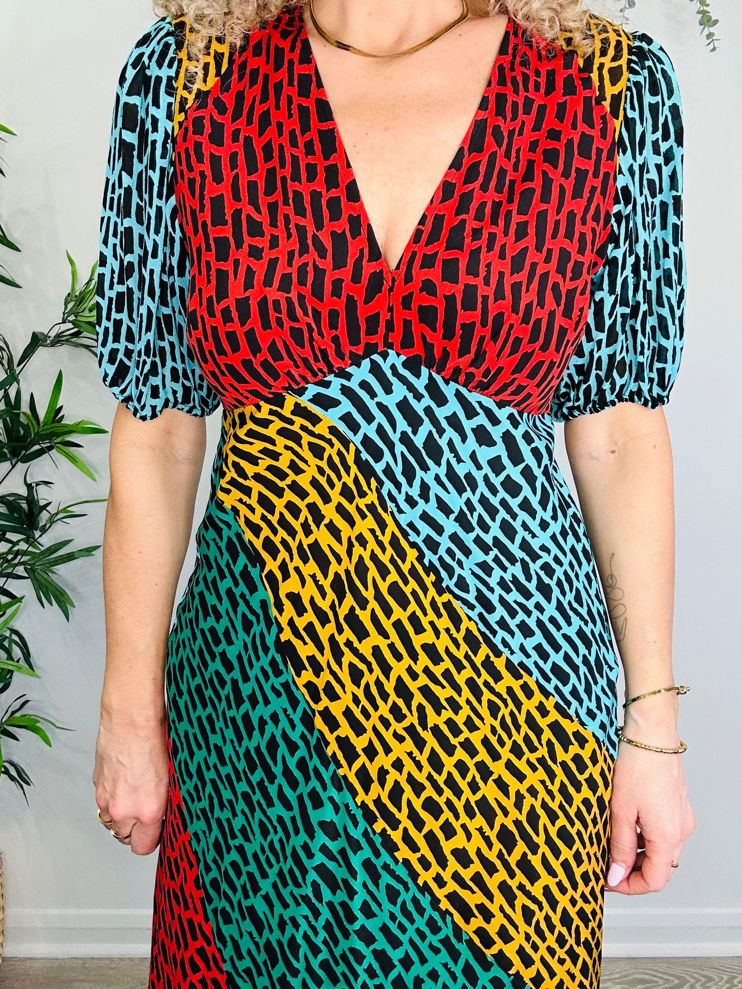 Amber Silk Dress - Size L