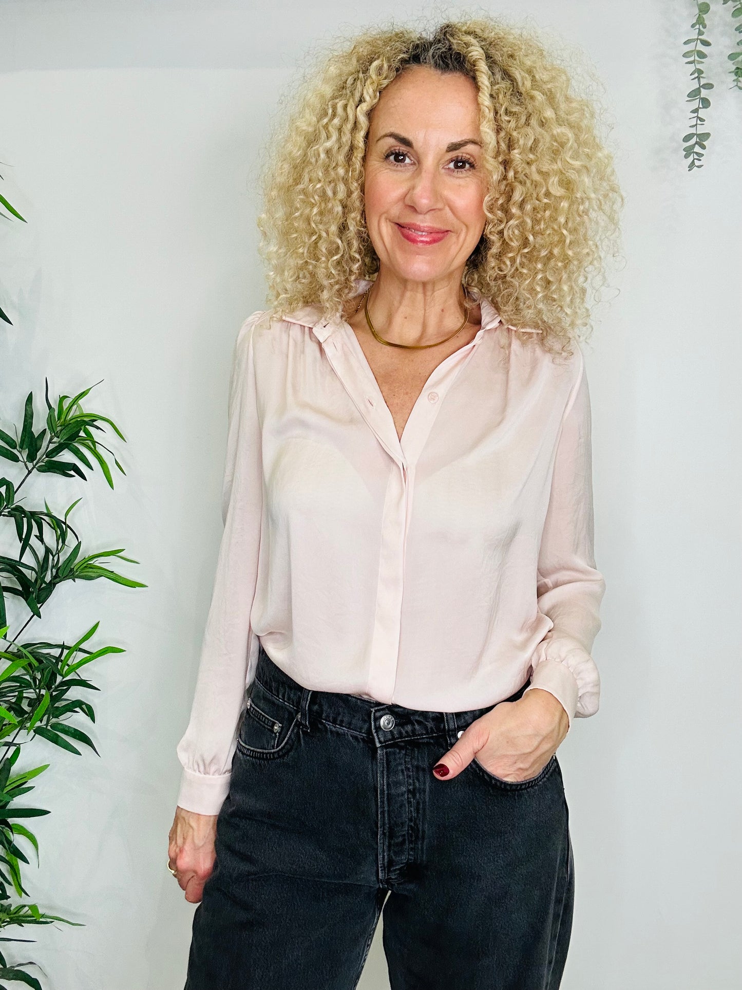 Pale Pink Shirt - Size 34