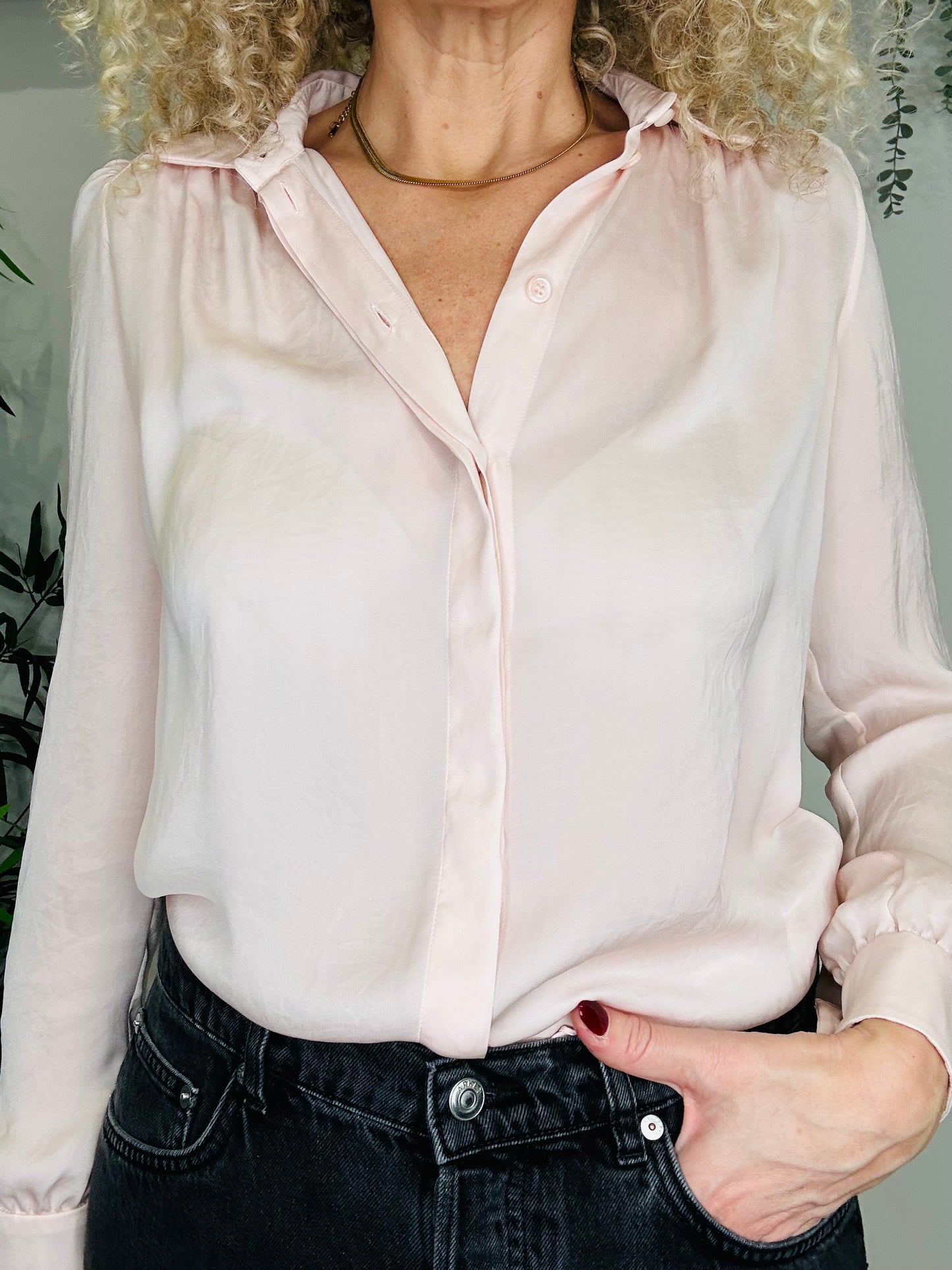 Pale Pink Shirt - Size 34
