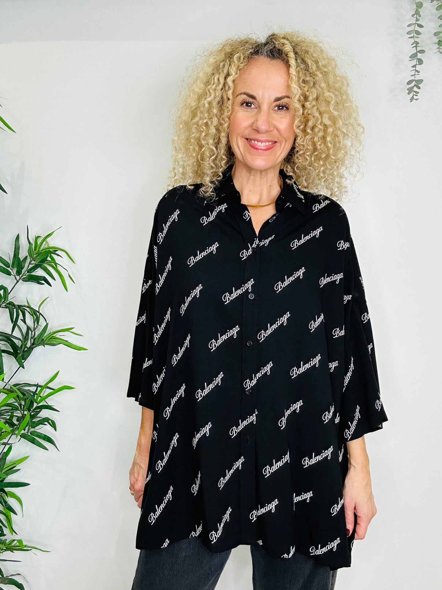 Oversized Logo Shirt - Size 38