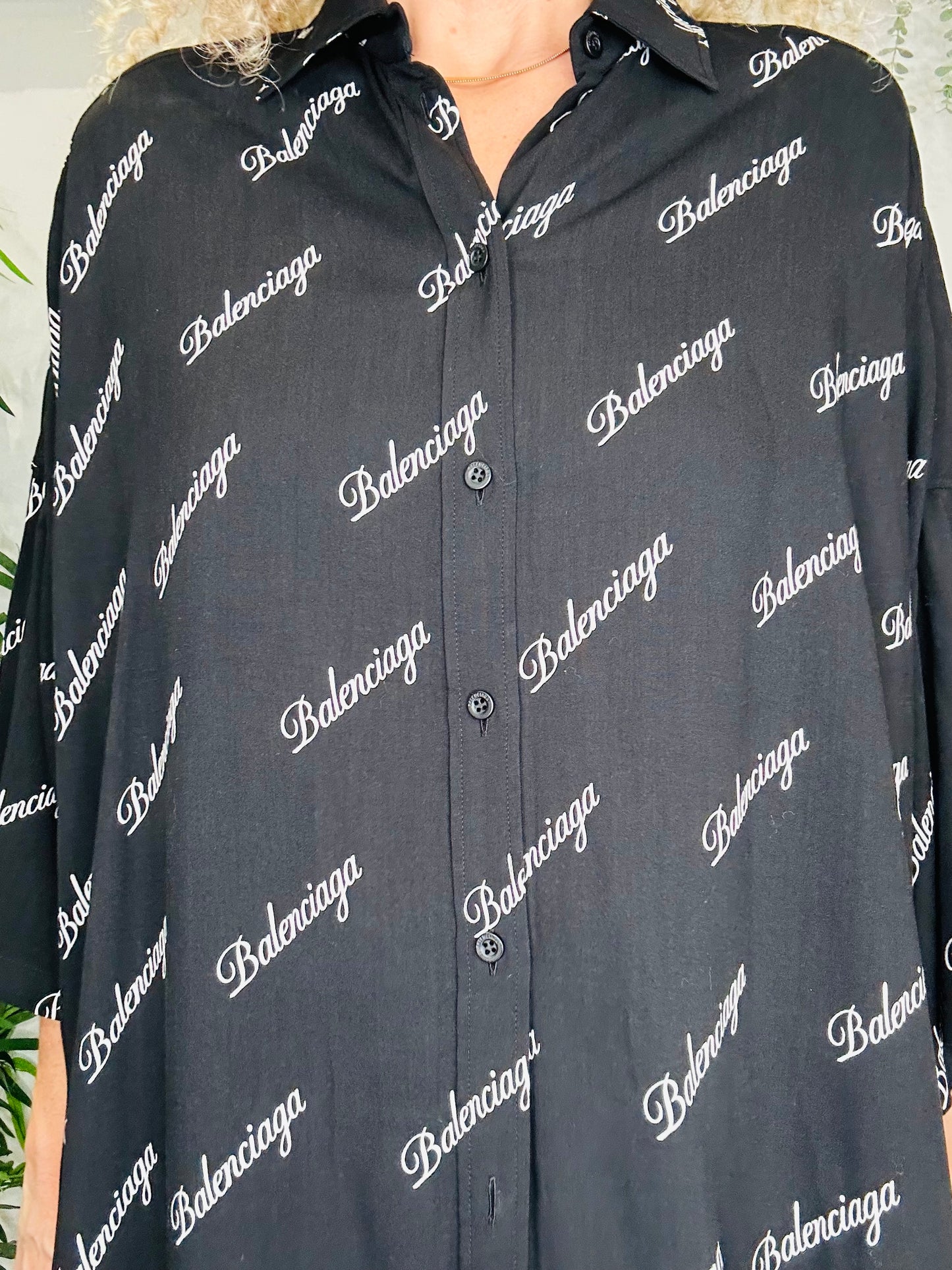 Oversized Logo Shirt - Size 38