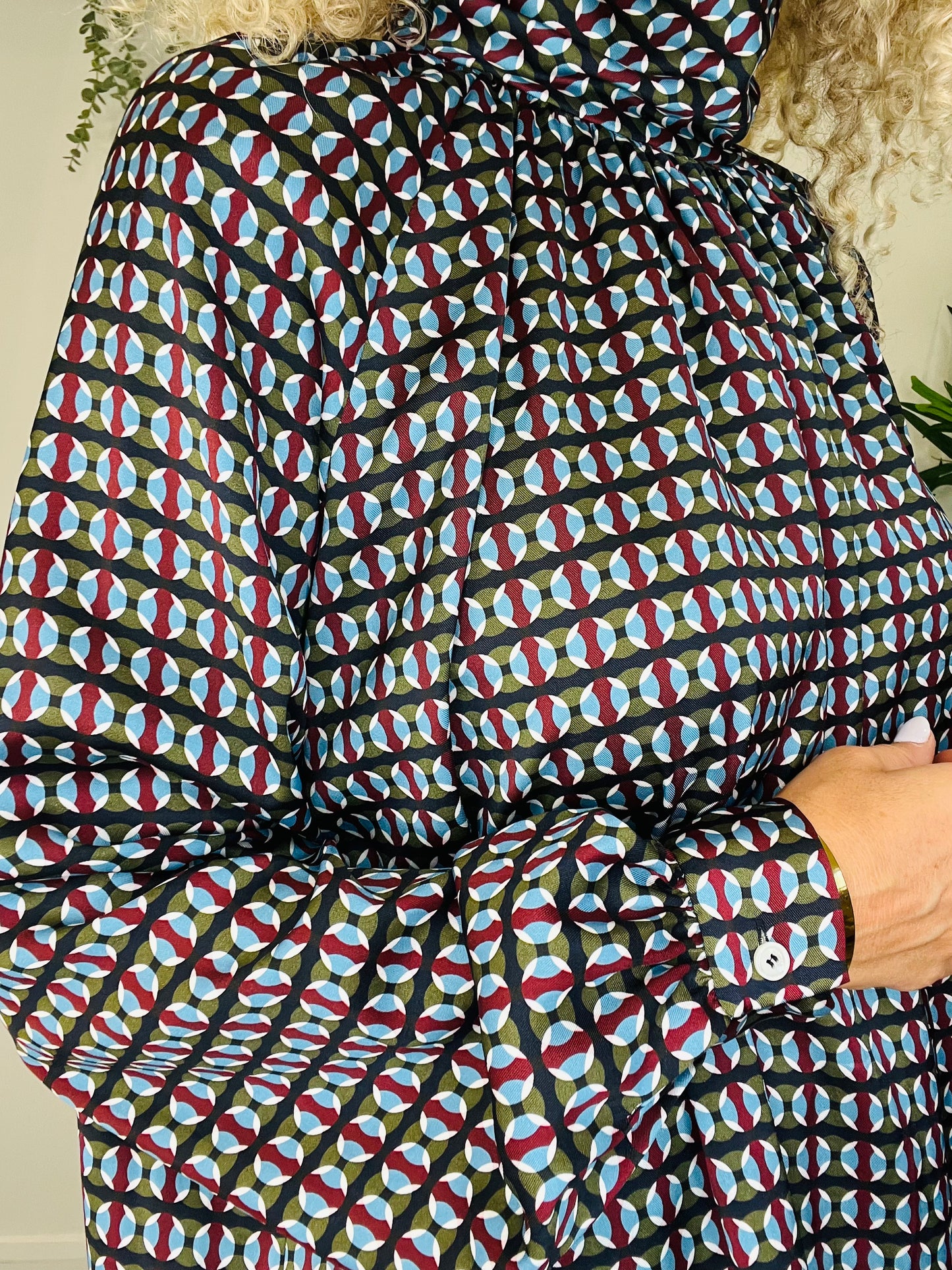 Patterned Blouse - Size 42