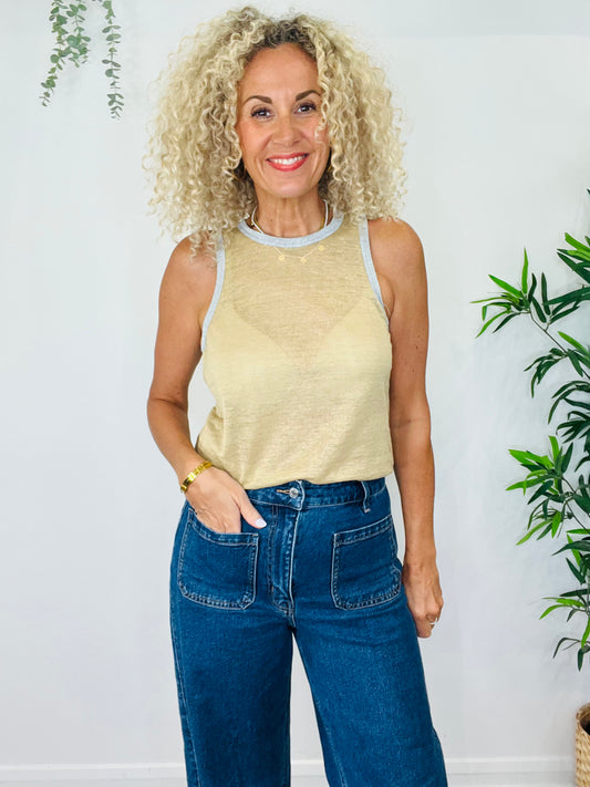 Linen Vest - Size 10