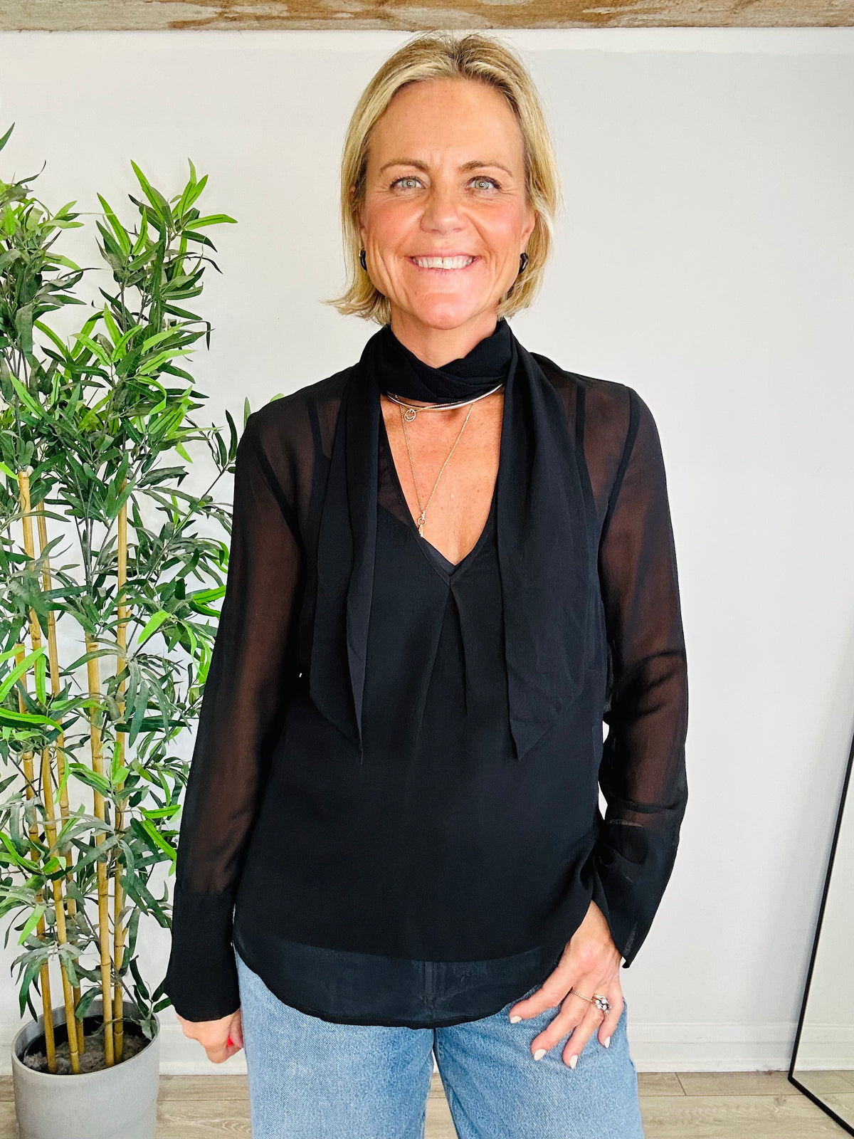 Silk Blouse - Size 36