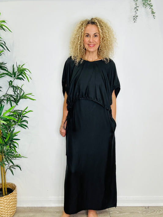 Silk Maxi Dress - Size 12
