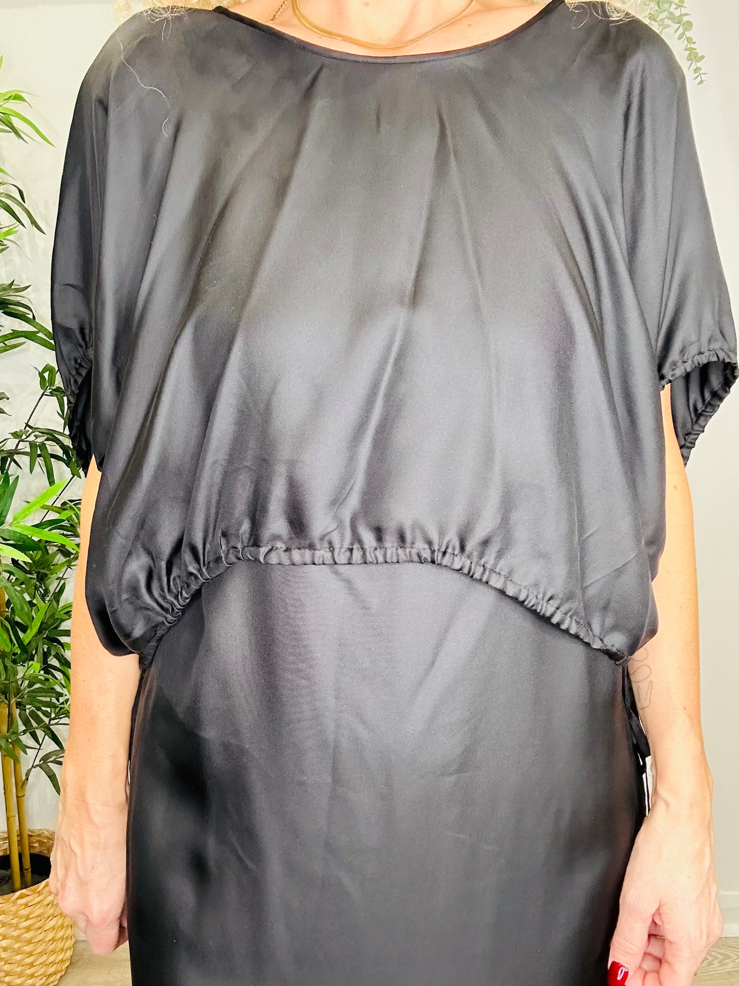 Silk Maxi Dress - Size 12