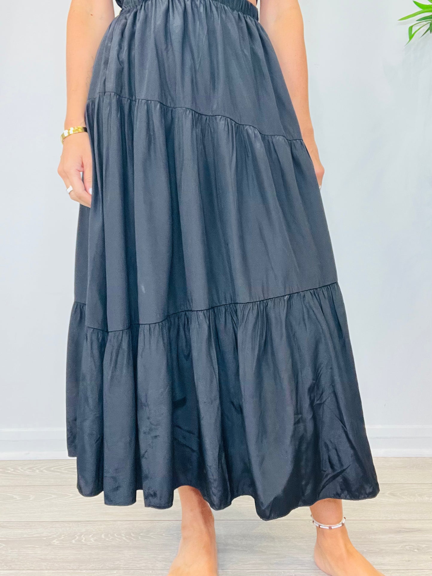 One Shoulder Maxi Dress - Size S