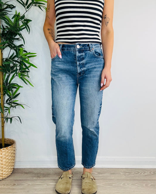 Straight Leg Jeans - Size 28
