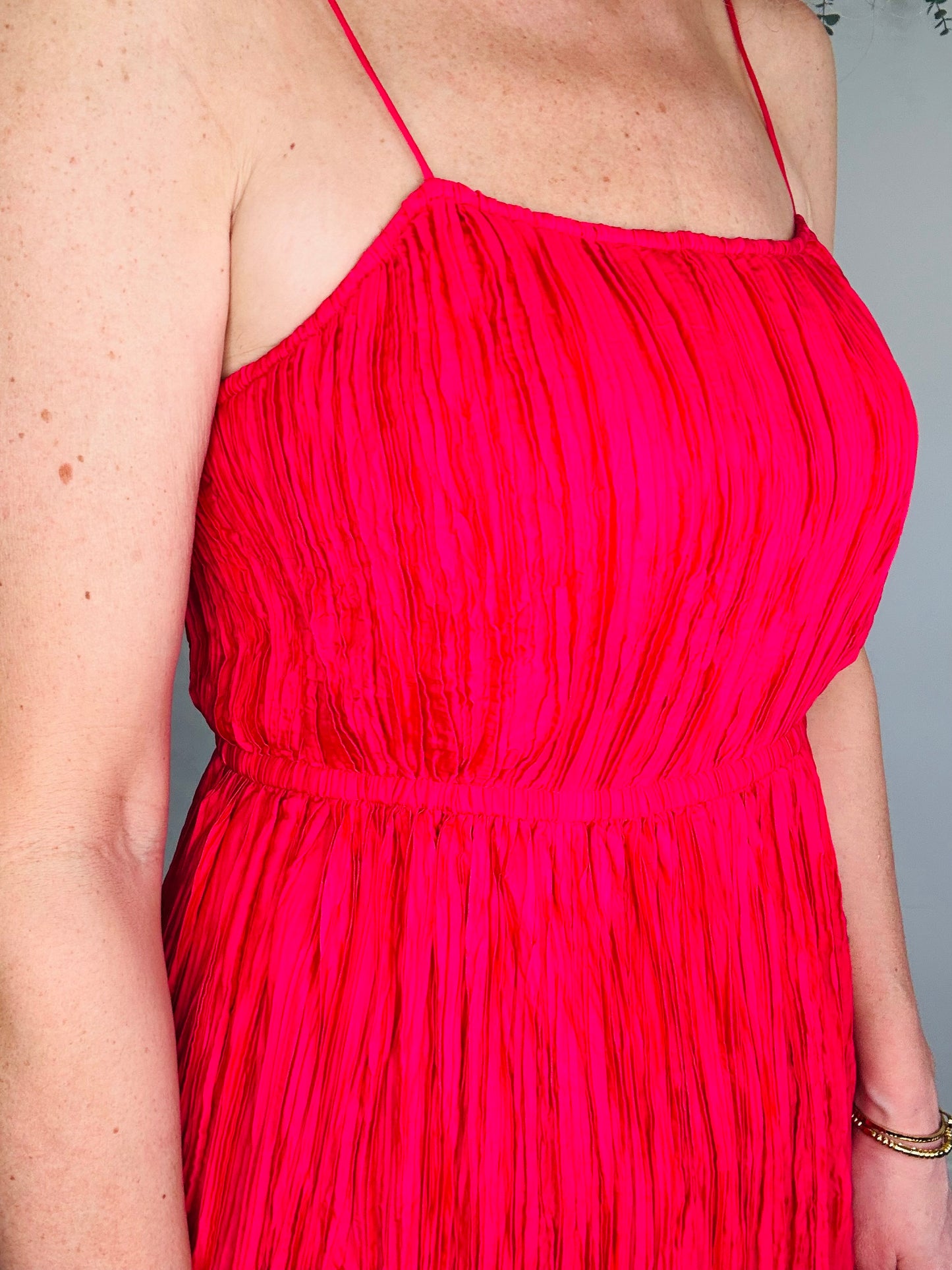 Pleated Maxi Dress - Size 0