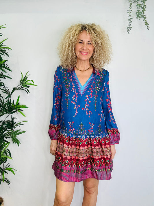 Short Silk Dress - Size 8