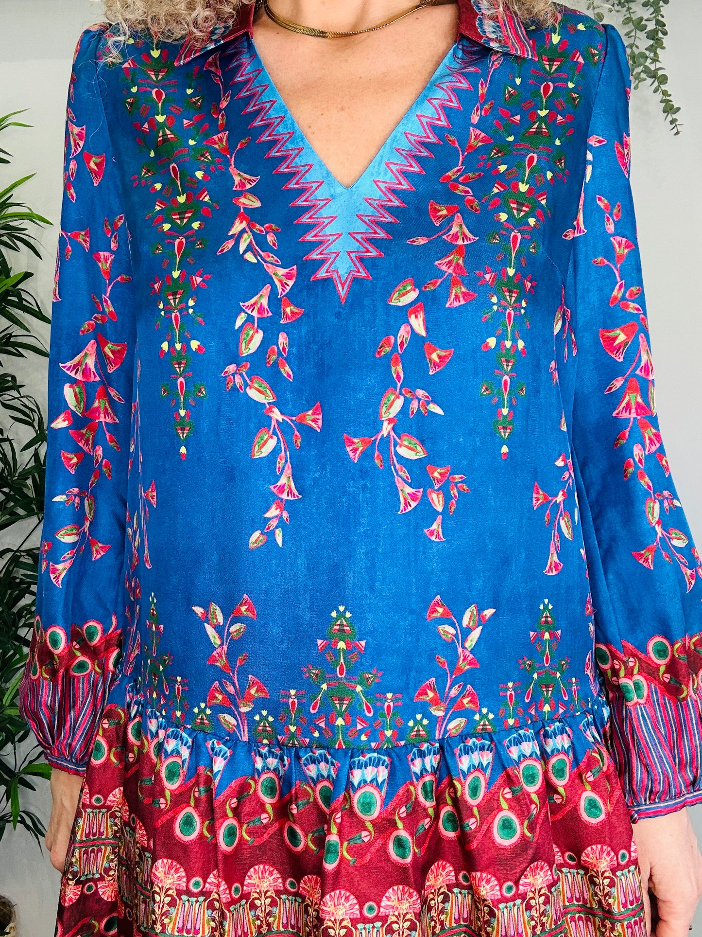 Short Silk Dress - Size 8