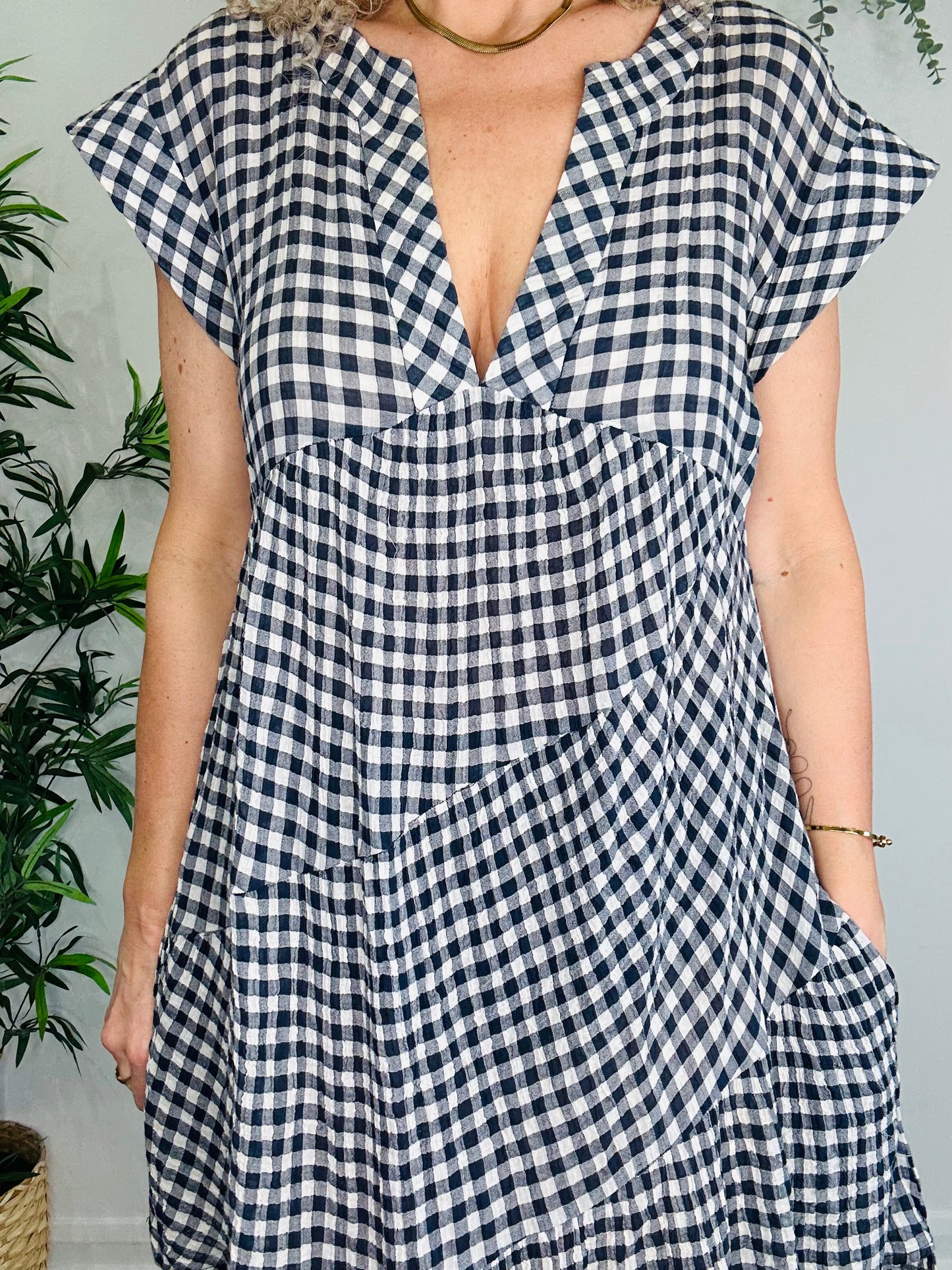 Short Check Dress - Size 10