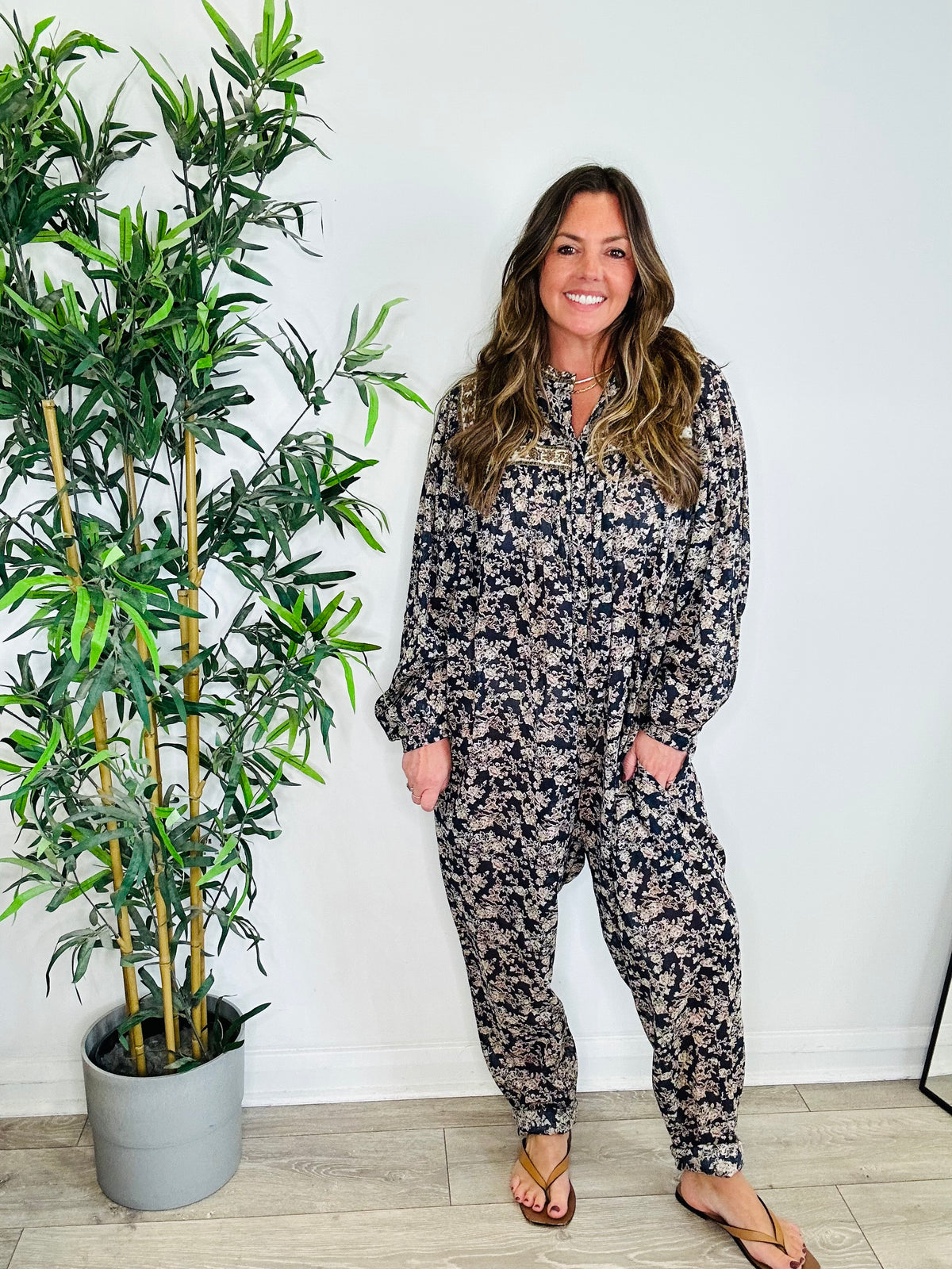 Vasco Cotton Jumpsuit - Size 40