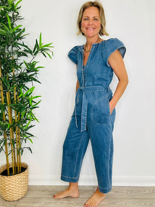 Denim Jumpsuit - Size 1
