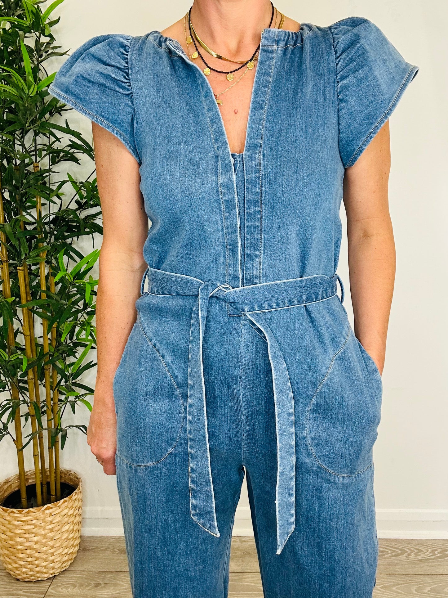 Denim Jumpsuit - Size 1