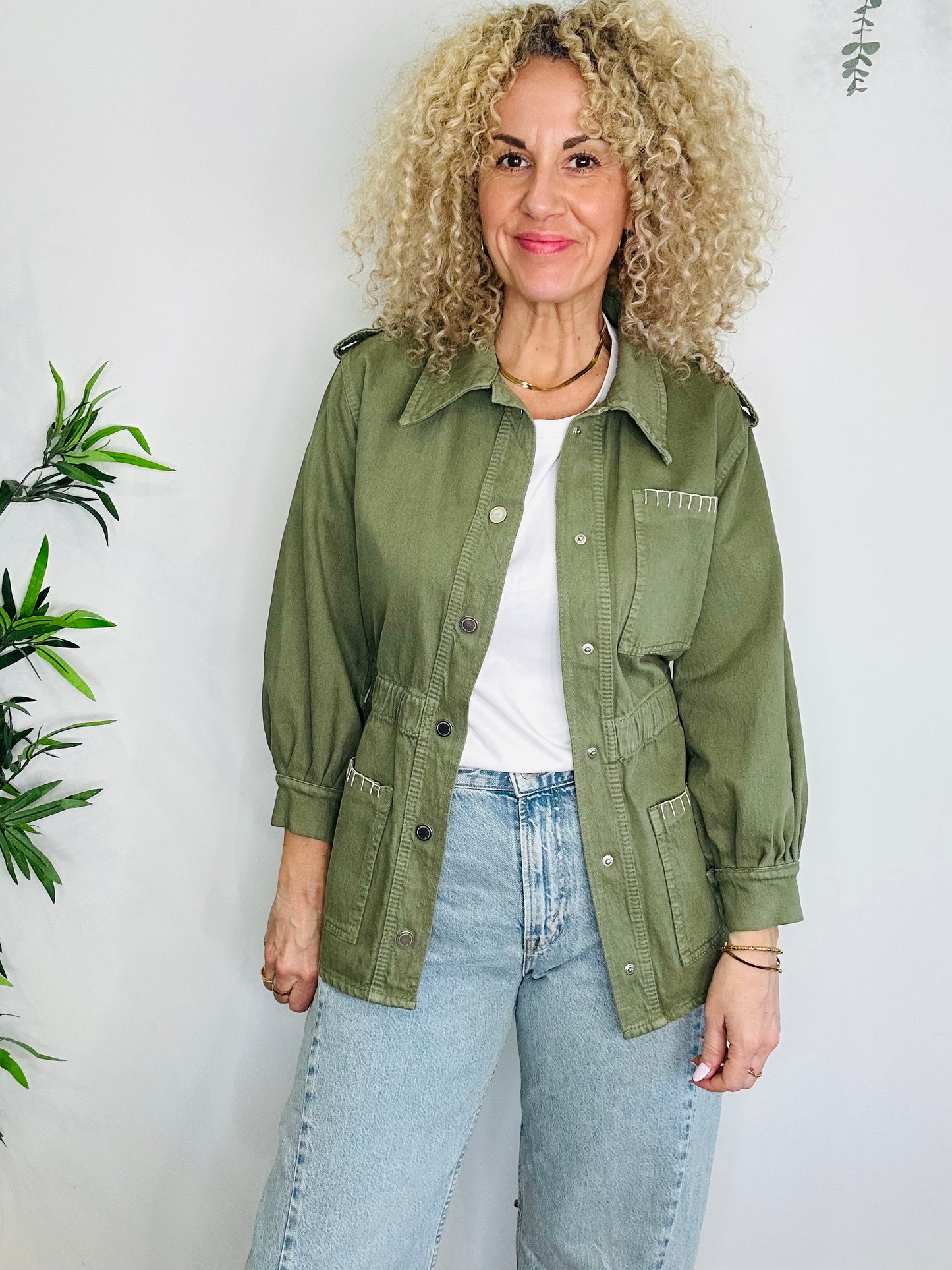 Khaki Jacket - Size 8