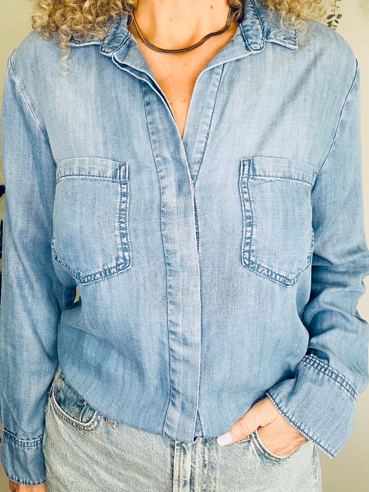 Chambray Shirt - Size M