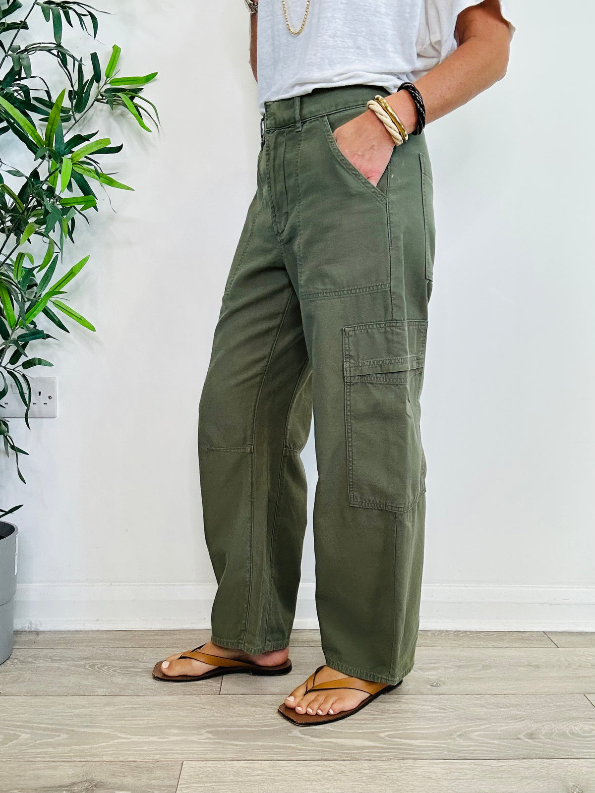 Marcelle Cargo Trousers - Size 27