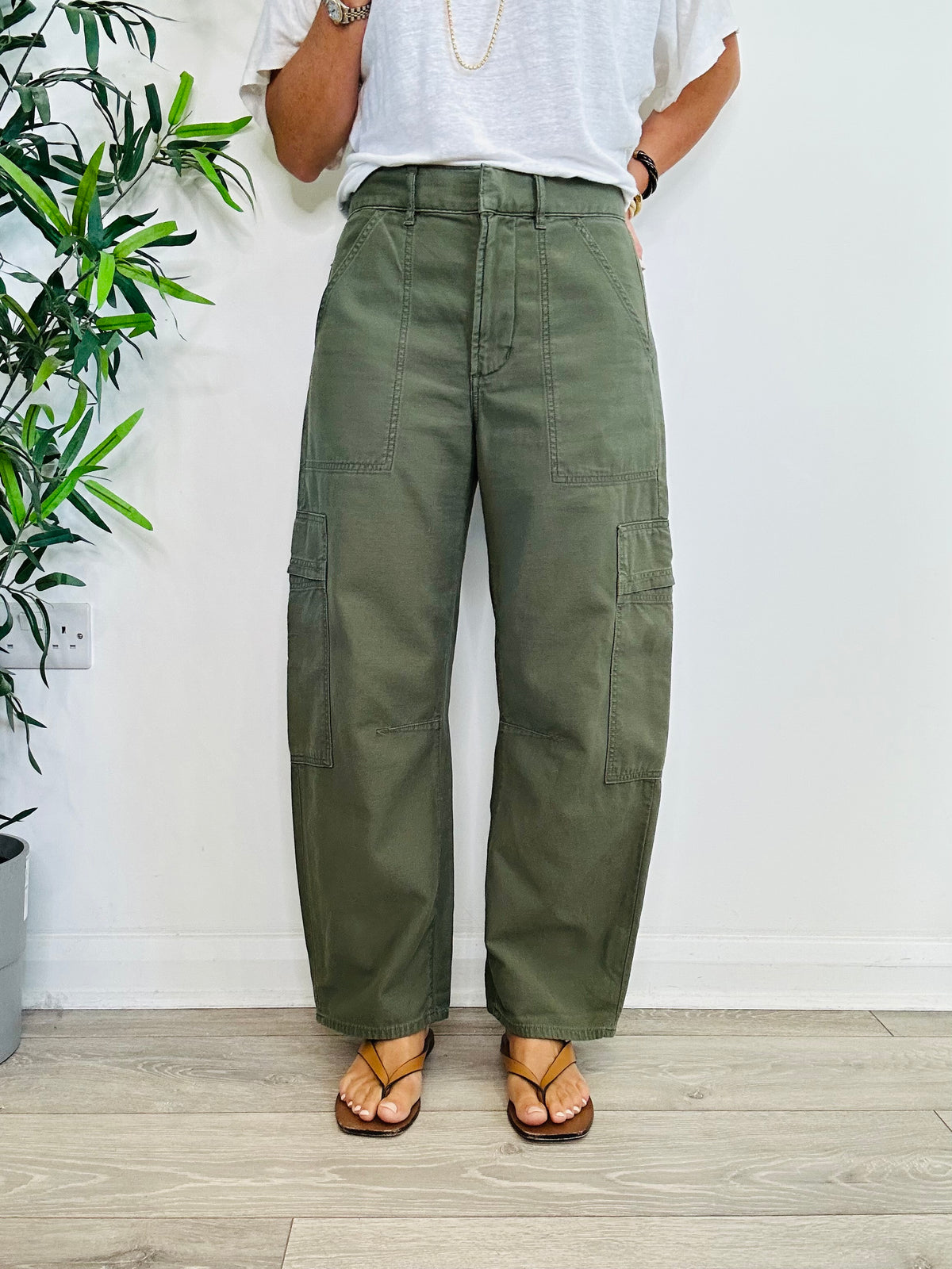 Marcelle Cargo Trousers - Size 27