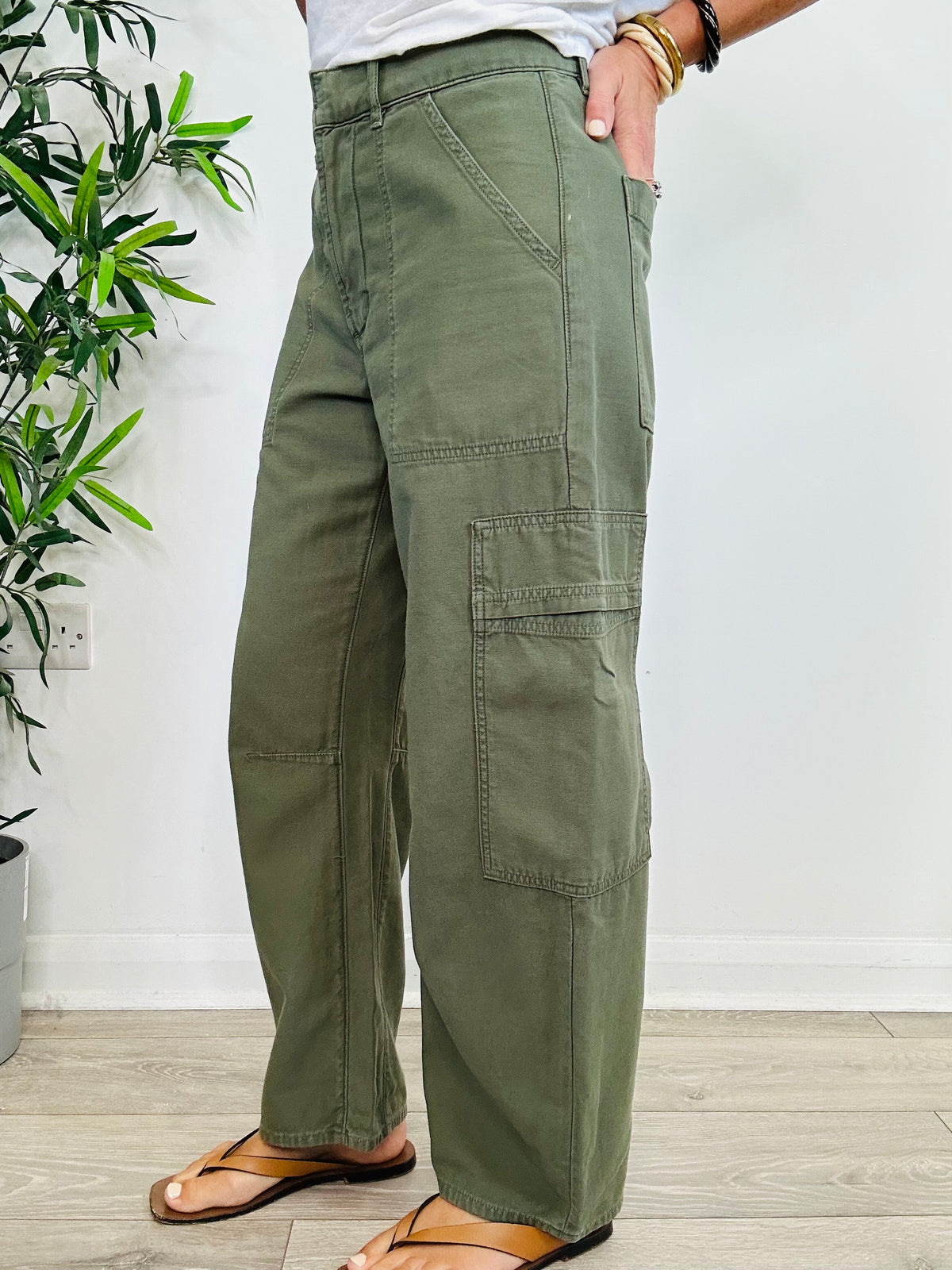 Marcelle Cargo Trousers - Size 27