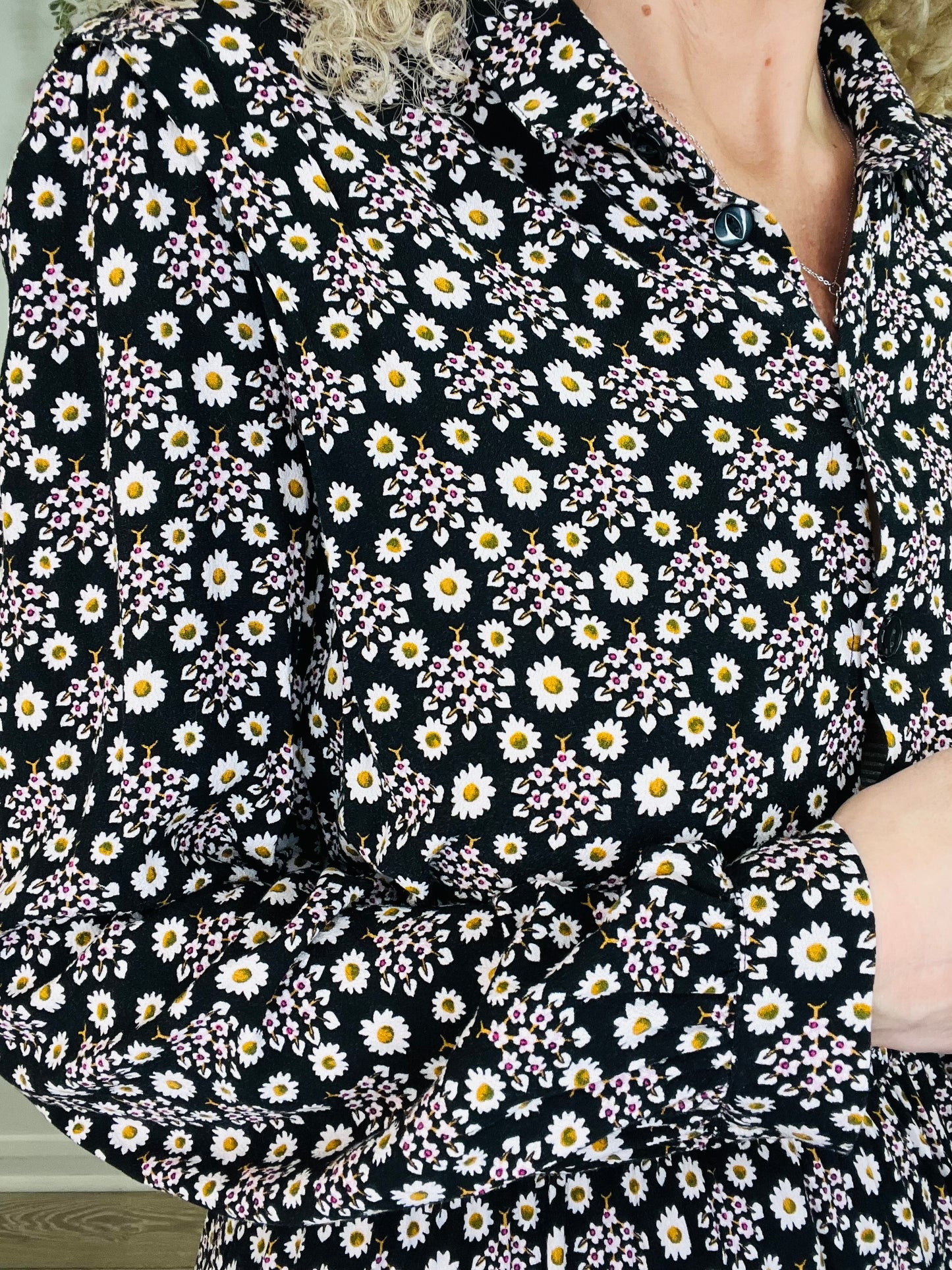 Daisy Print Dress - Size 3