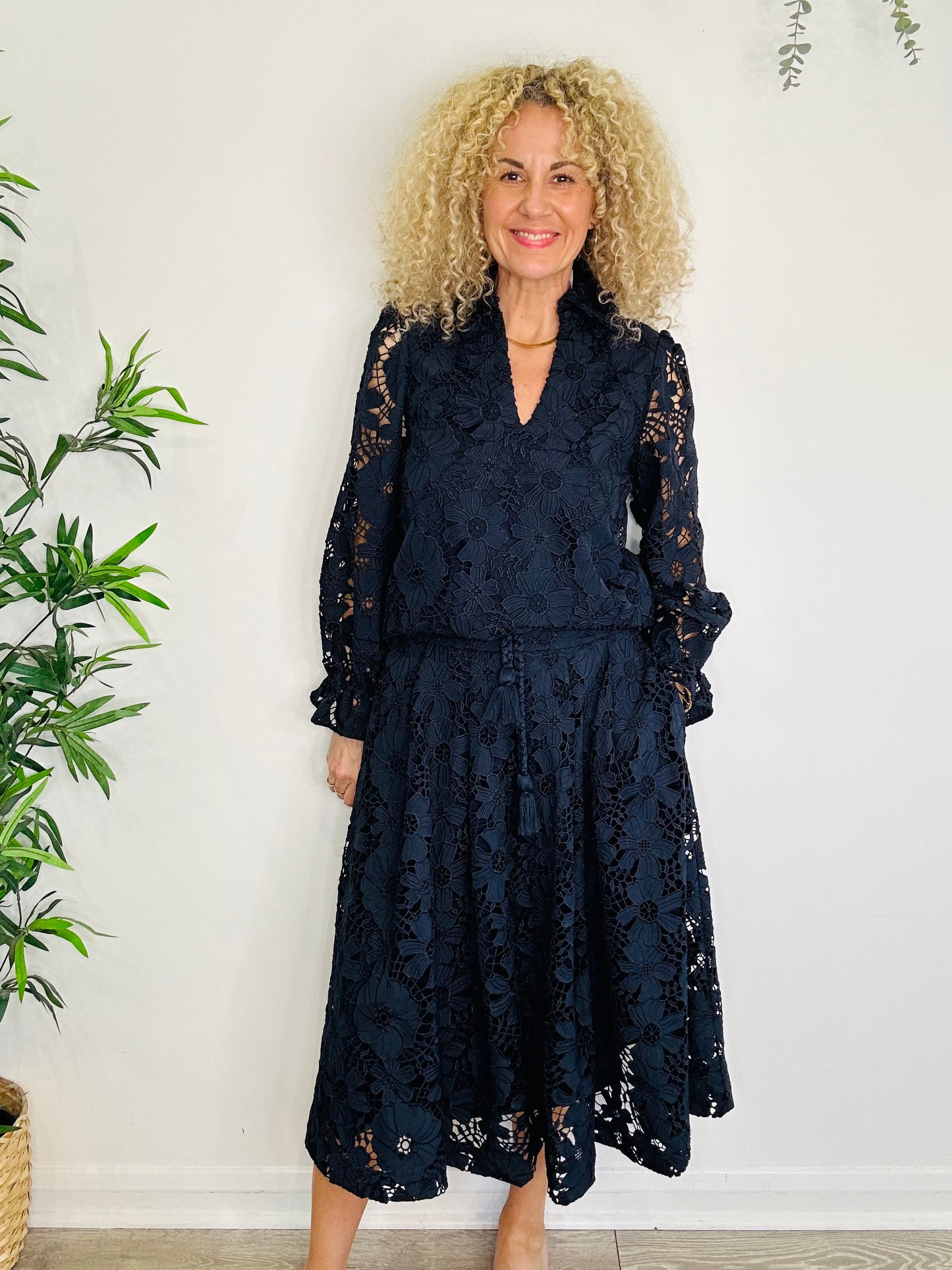 Broderie Blouse & Skirt Set - Size S/M