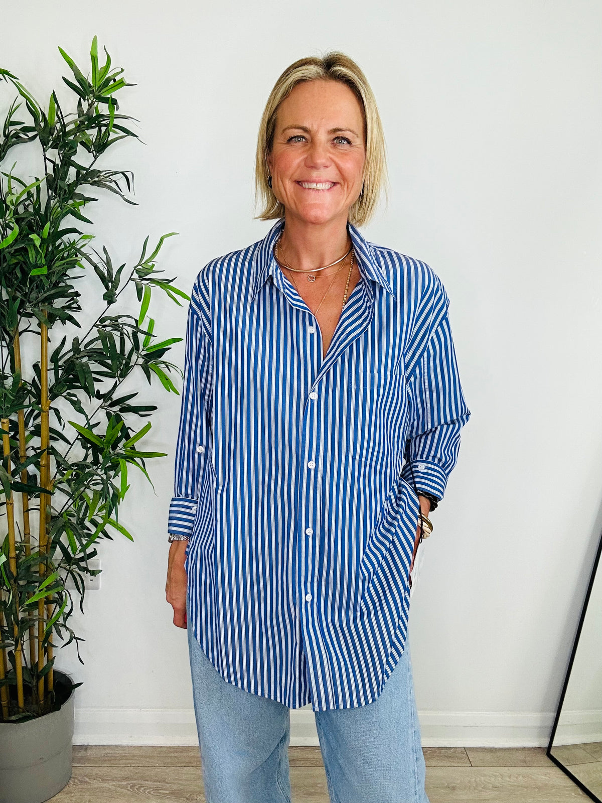 Striped Kayla Shirt - Size M