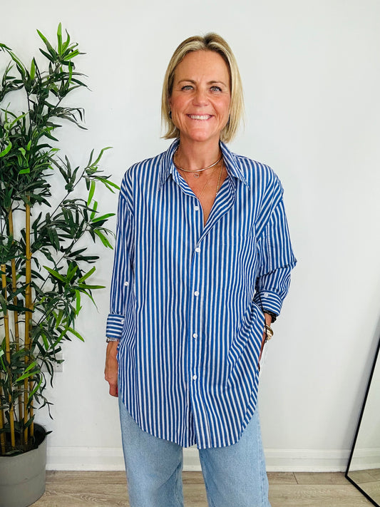 Striped Kayla Shirt - Size M