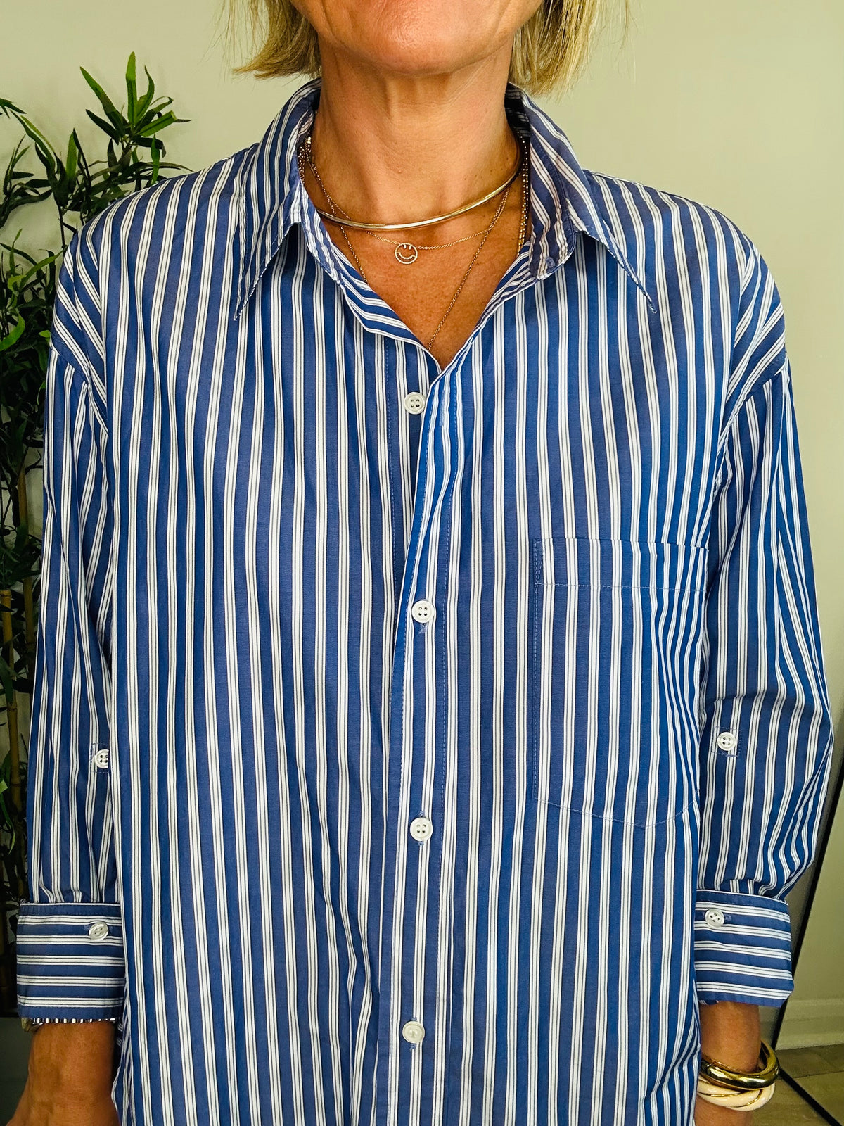 Striped Kayla Shirt - Size M