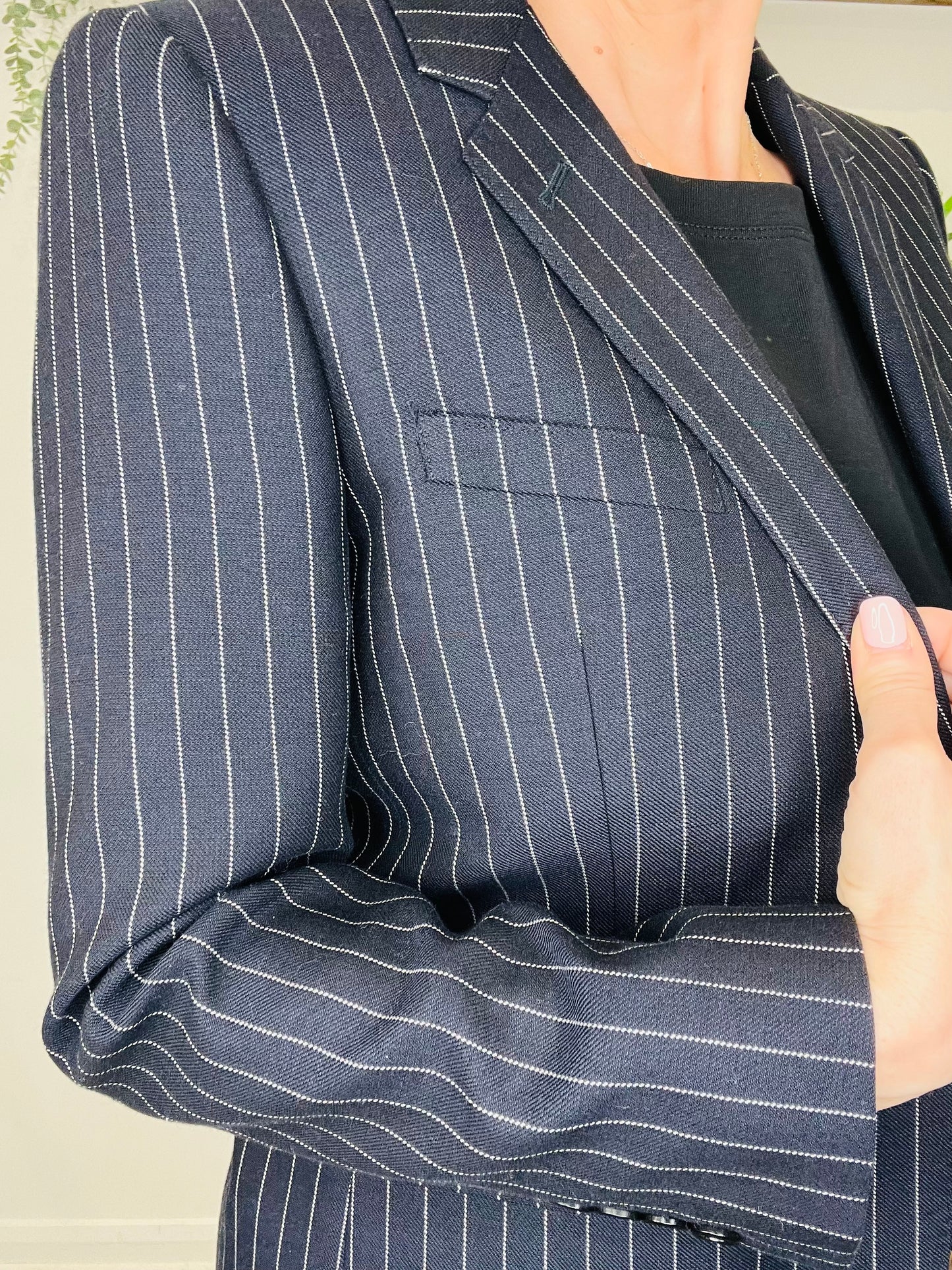 Pinstripe Blazer - Size 38