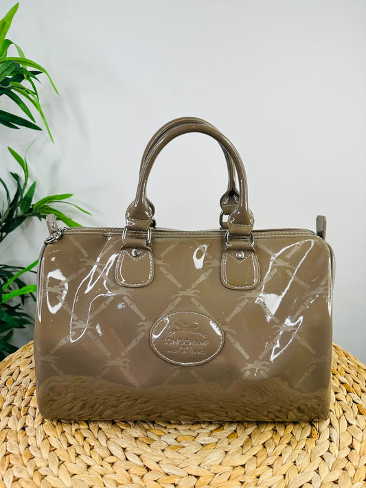 Boston Patent Leather Bag