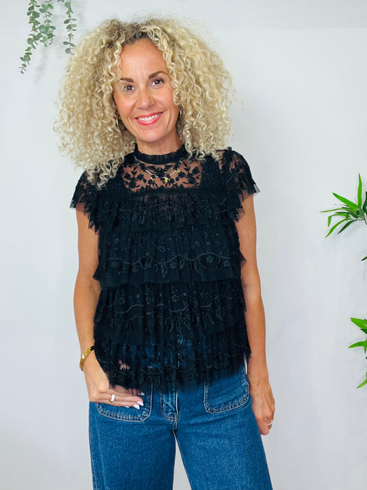Tiered Lace Top - Size 8