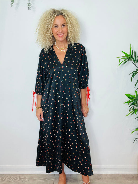 Floral Maxi Dress - Size 8