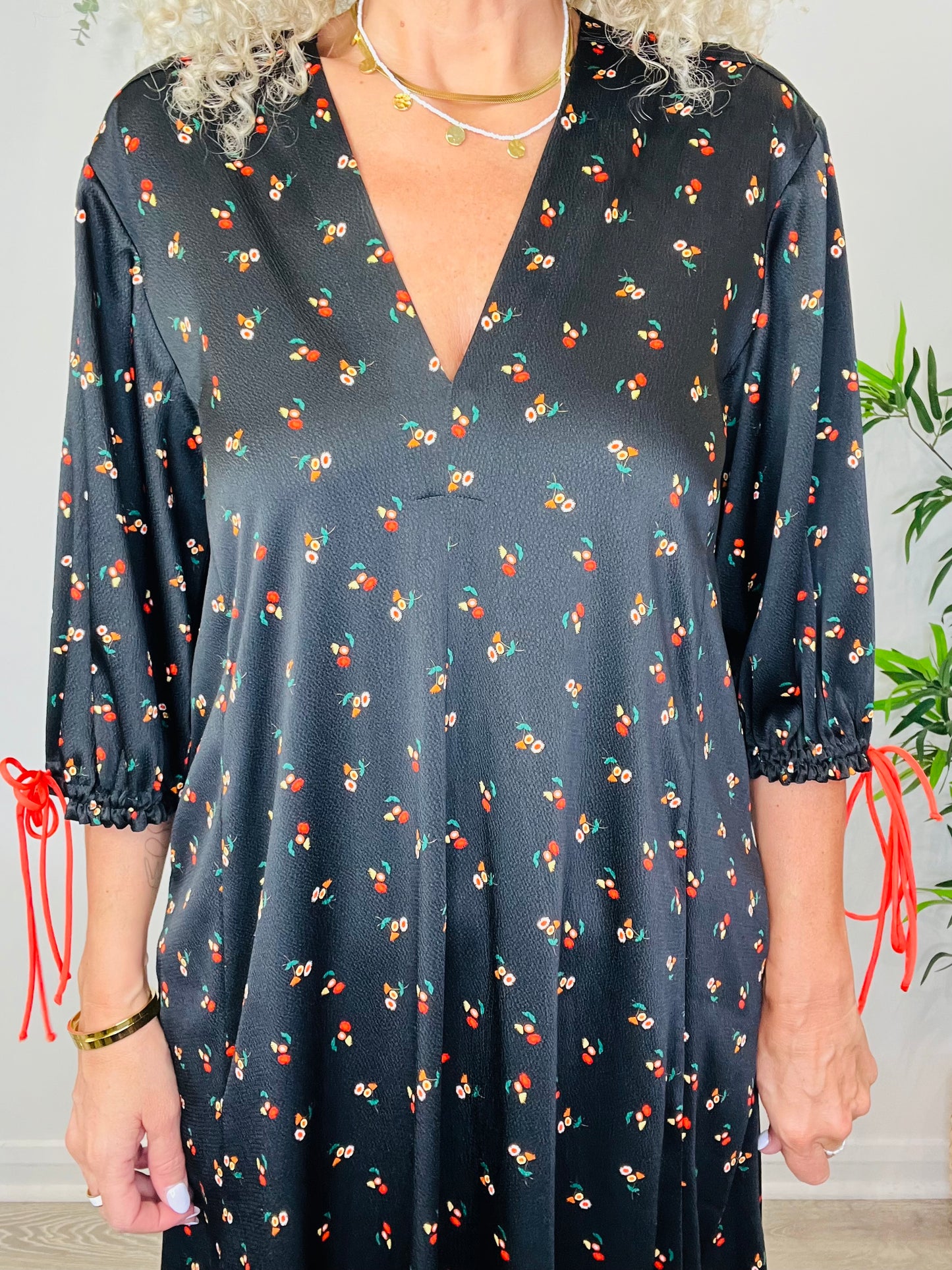 Floral Maxi Dress - Size 8