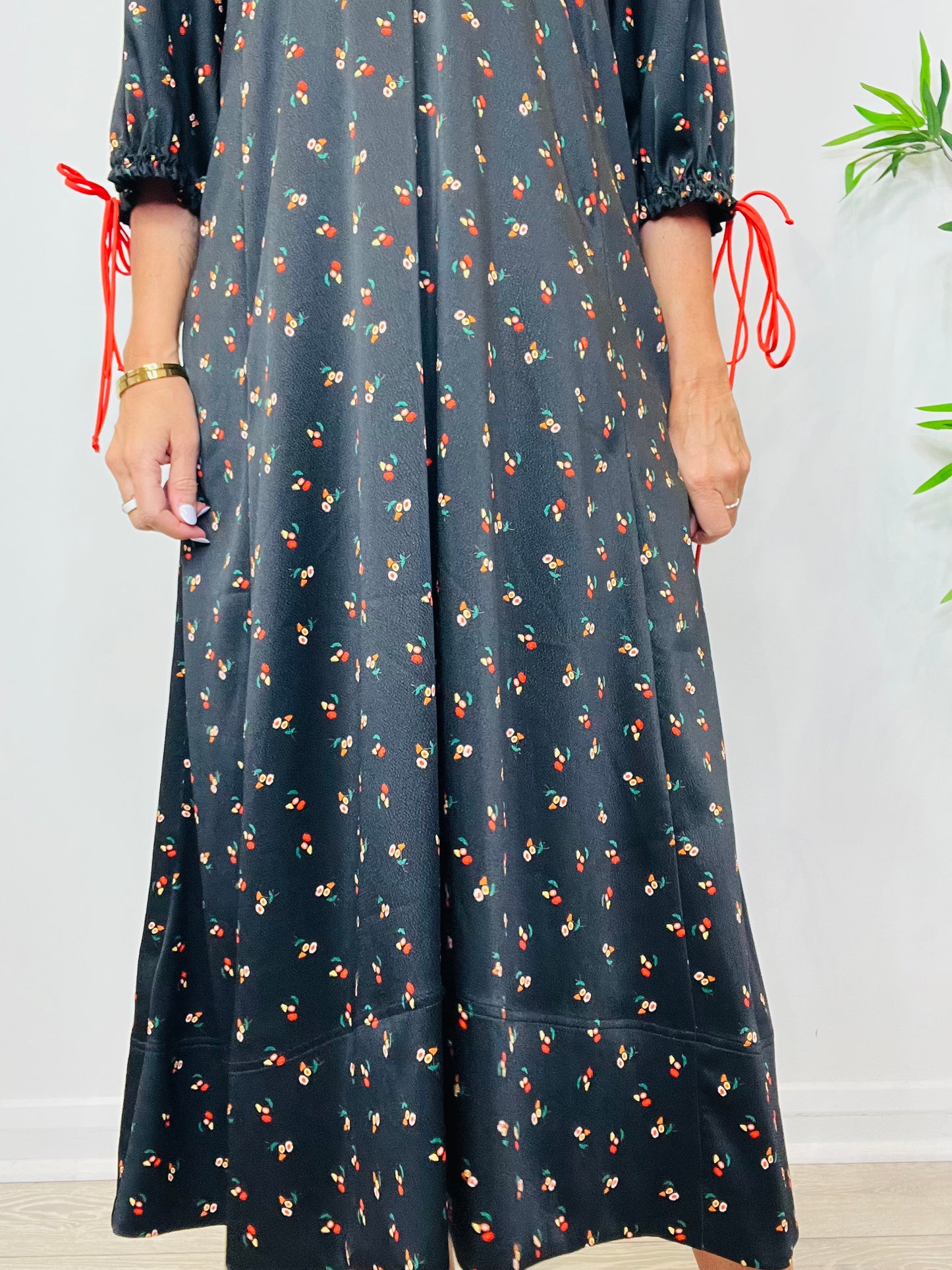 Floral Maxi Dress - Size 8