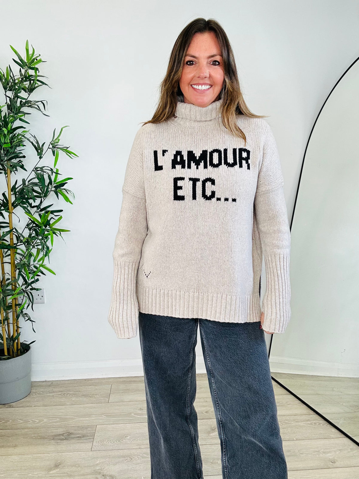 Roll-Neck Jumper - Size M