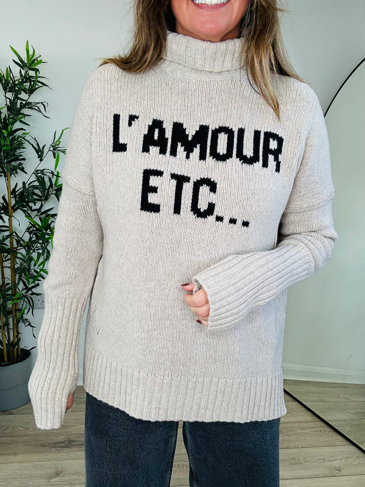 Roll-Neck Jumper - Size M
