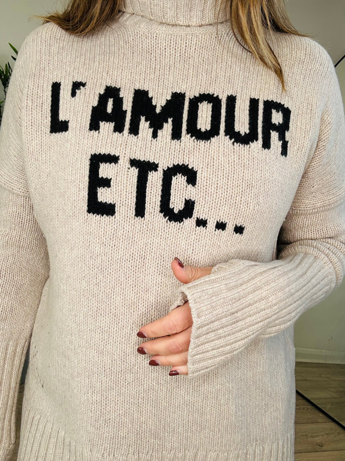 Roll-Neck Jumper - Size M