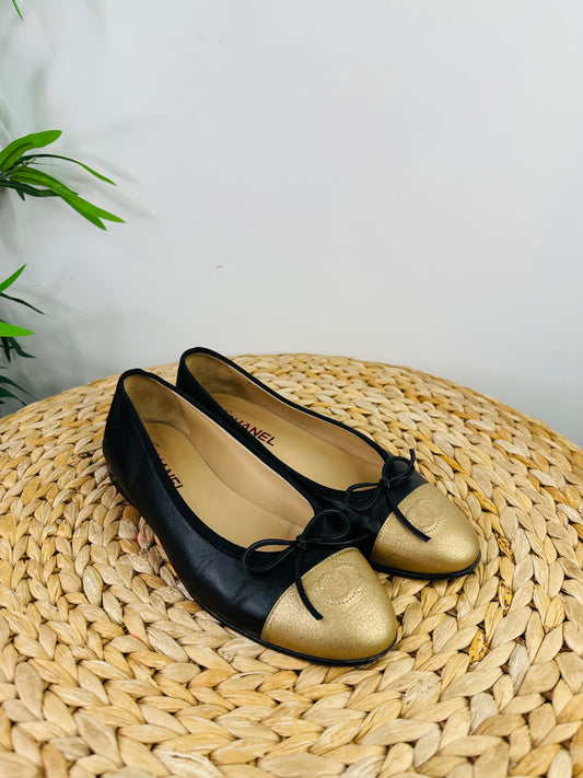 Leather Ballet Pumps - Size 39.5