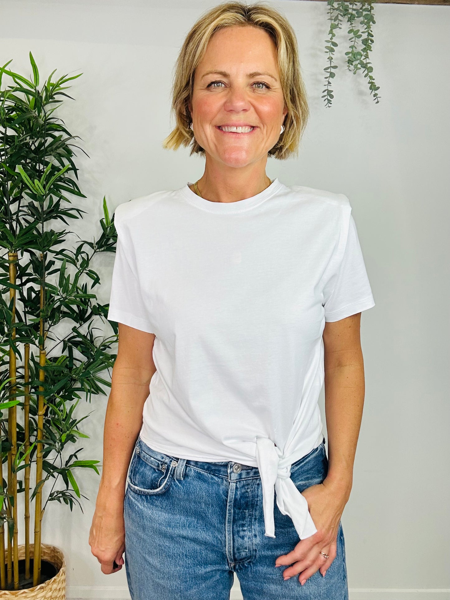 Padded Shoulder Tee - Size 12