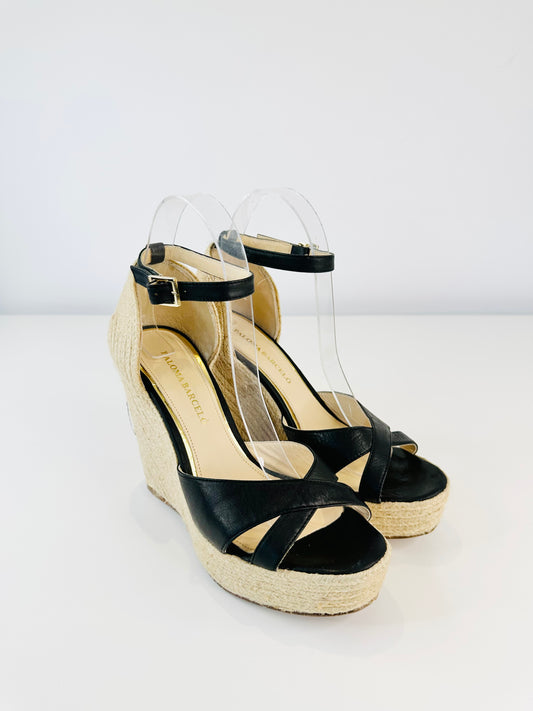 Espadrille Wedge Sandals - Size 38