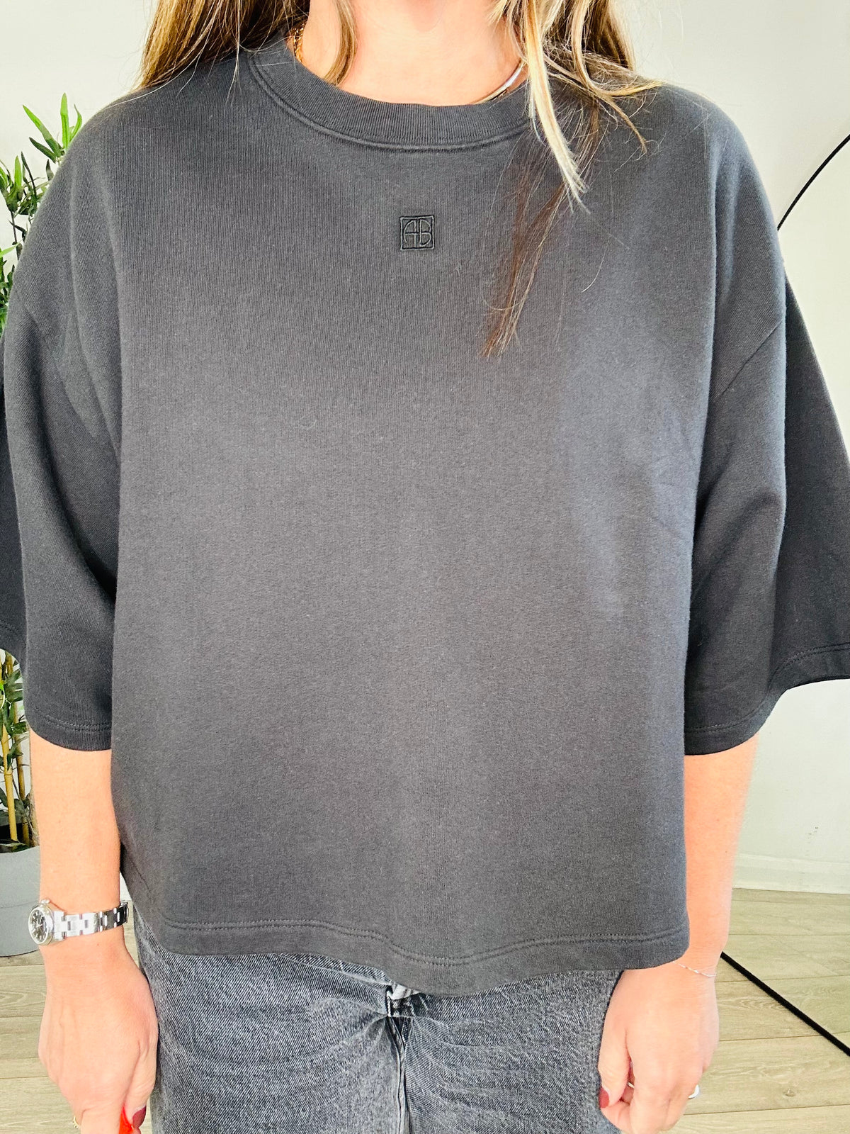 Myers Cropped Tee - Size L