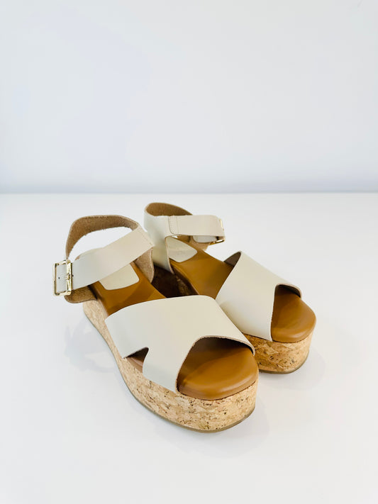 Kirby Cork Platform Sandals - Size 39