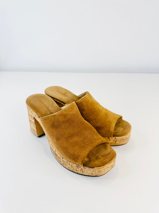 Brook Cork Platform Mules - Size 39
