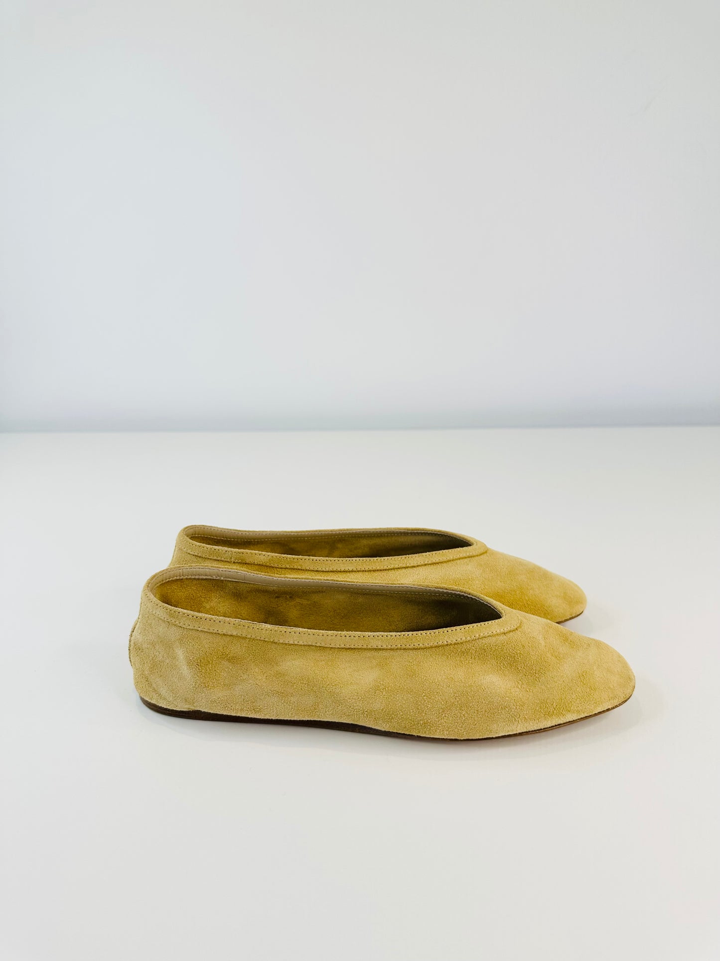 Luna Suede Ballet Flats - Size 36.5