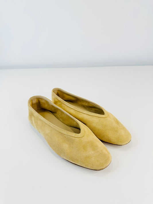 Luna Suede Ballet Flats - Size 36.5