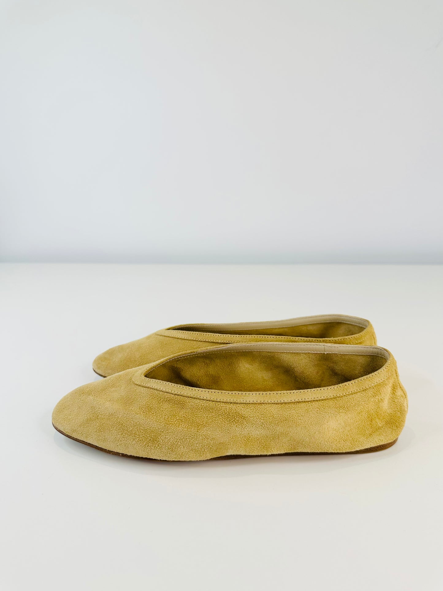 Luna Suede Ballet Flats - Size 36.5