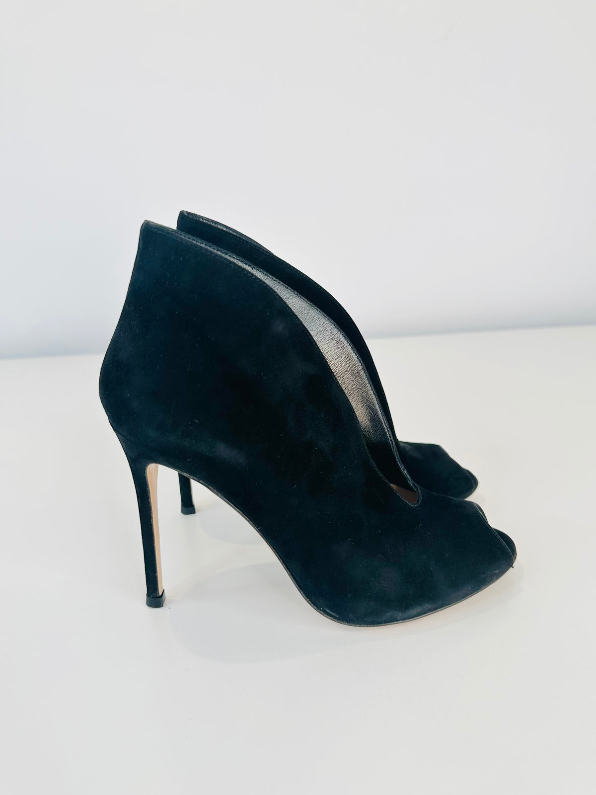 Suede Vamp Booties - Size 37