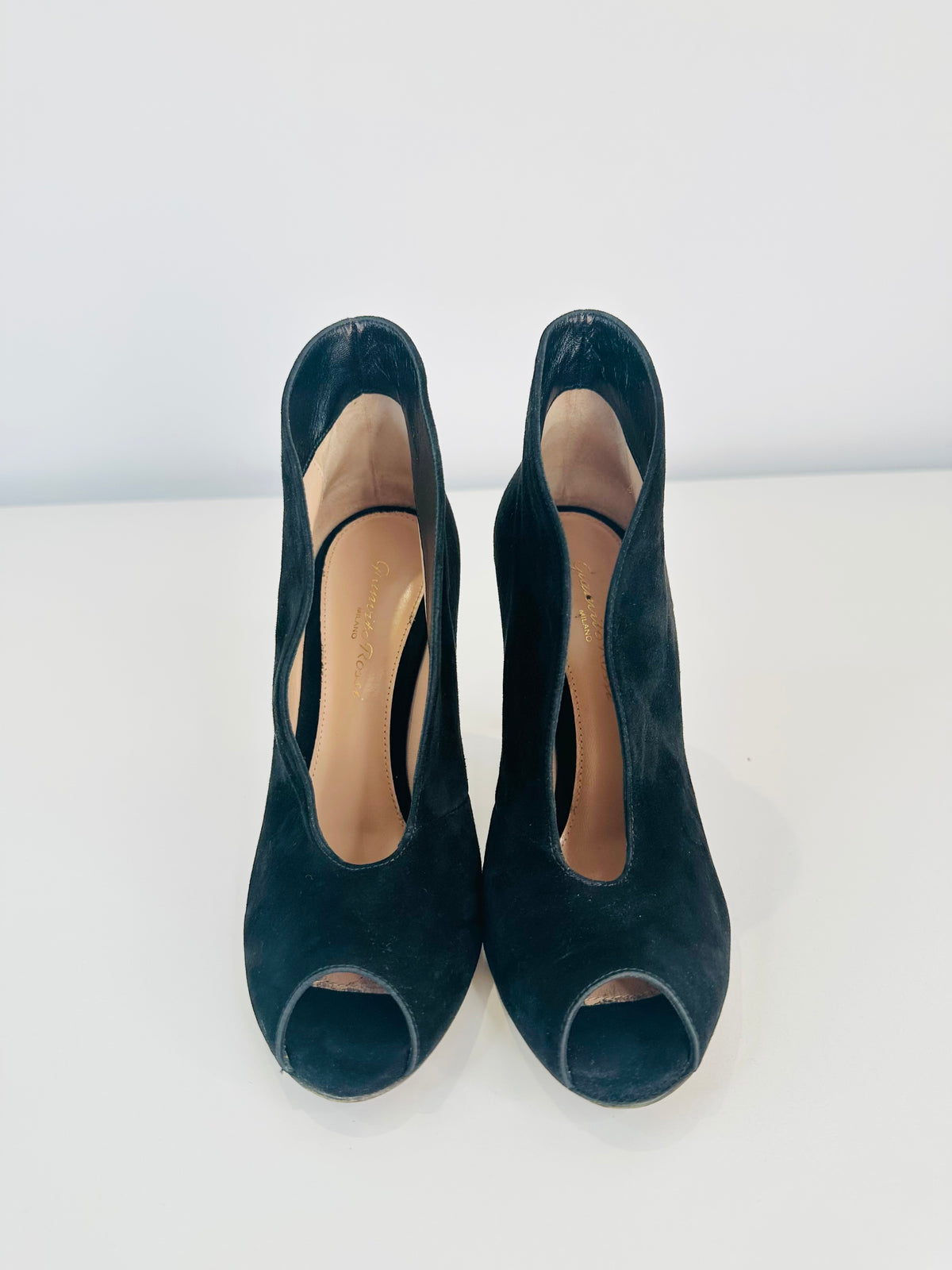 Suede Vamp Booties - Size 37