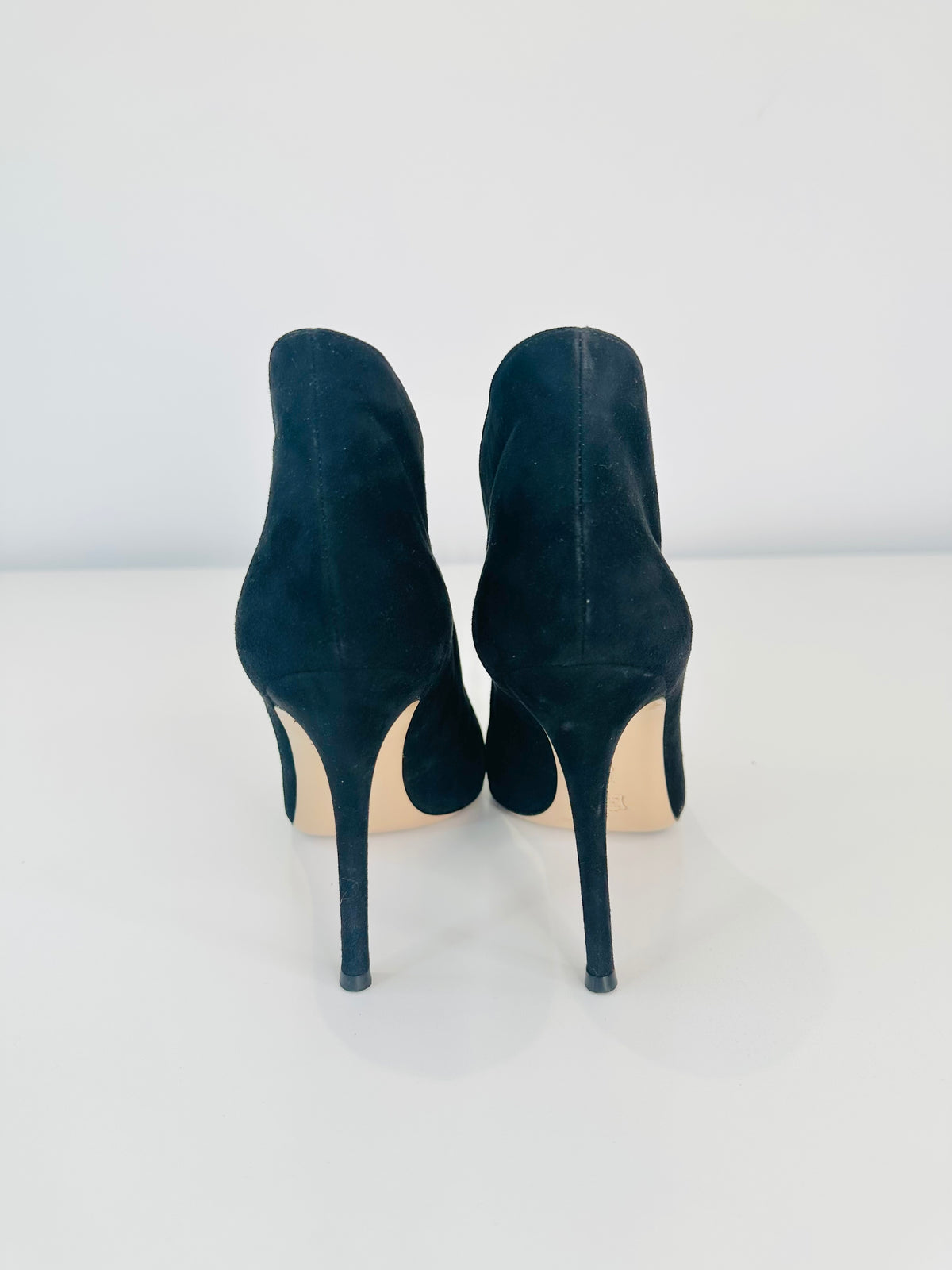 Suede Vamp Booties - Size 37
